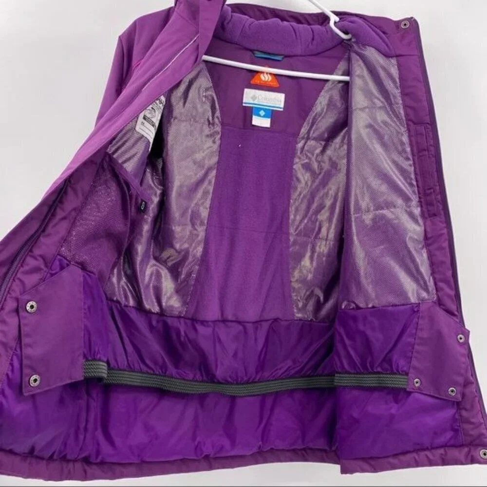 Columbia Omni-Tech Waterproof Breathable Jacket Kids L Omni-Heat Insulated